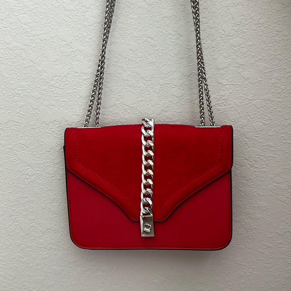 NEVER USED: topshop red shoulder bag